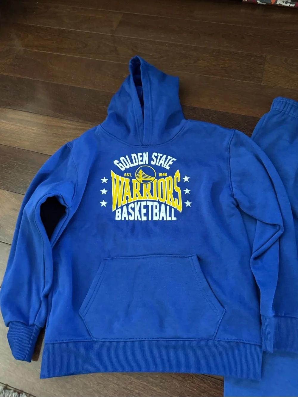 NBA Golden State Warriors Blue Hoodie and Jogger Set